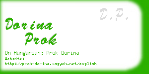 dorina prok business card